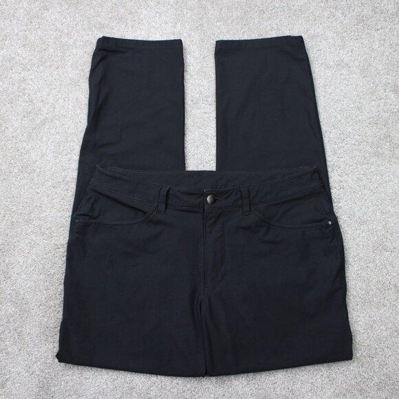 Lululemon Pants Mens 32 Black ABC Warpstreme Classic fit Straight 30" inseam - Picture 1 of 12